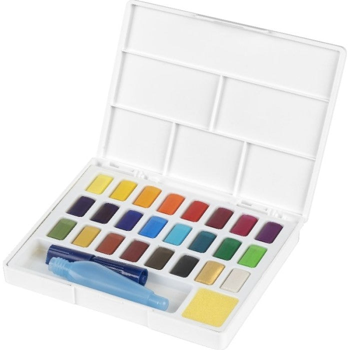 Faber-Castell Solid Watercolour - Set Cat Air Padat Berkualitas Tinggi untuk Lukisan dan Seni, Tersedia dalam Berbagai Warna