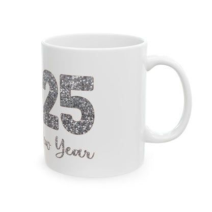 Ceramic Mug, (11oz, 15oz) 2025 HappyNewYear-Discoball6