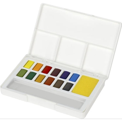 Faber-Castell Solid Watercolour - Set Cat Air Padat Berkualitas Tinggi untuk Lukisan dan Seni, Tersedia dalam Berbagai Warna