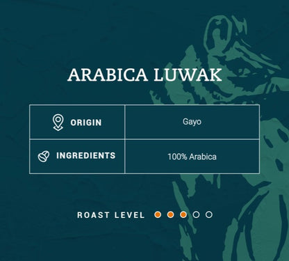 Luwak Liar Gayo Arabica 100% - Kopi Premium Wild Civet Gayo Arabica Asli dengan Rasa Khas dan Lezat