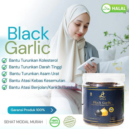 Black Garlic (Bawang Hitam Tunggal Ori 100%) - Bawang Hitam Asli dengan Kandungan Nutrisi Tinggi untuk Kesehatan Tubuh dan Kekebalan