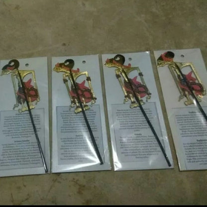 Souvenir Miniatur Wayang Kulit Pandawa Lima Sunduk Mini - Hiasan Etnik Tradisional Unik untuk Koleksi dan Dekorasi