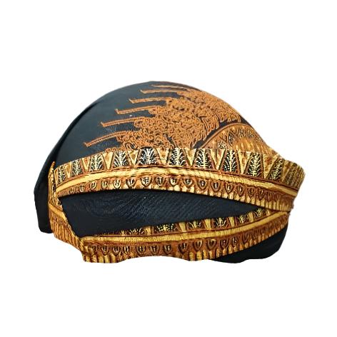 Blangkon Jawa Kerajinan Tangan - Topi Kepala Tradisional dengan Desain Khas Jawa, Cocok untuk Koleksi atau Aksesori Budaya