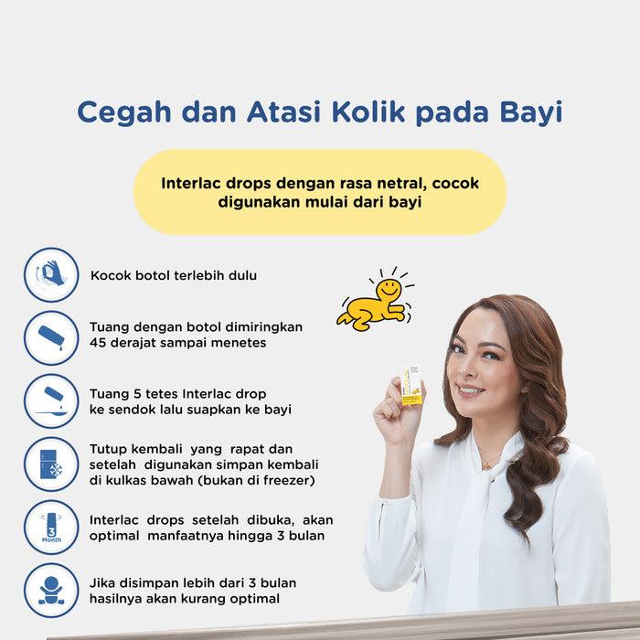 Interlac Probiotik Drops - Menjaga Kesehatan Saluran Pencernaan dengan Probiotik untuk Menyehatkan Usus Anda