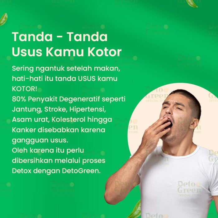 DetoGreen Teh Herbal Untuk Detox Sistem Pencernaan - Teh Diet Alami yang Membantu Menjaga Kesehatan Usus dan Detox Tubuh Secara Efektif