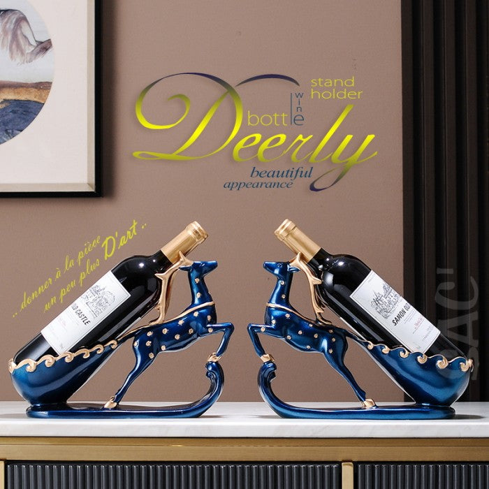 Wine Bottle Rack Holder - Rak Botol Anggur Elegan untuk Pajangan Rumah, Hadiah, dan Souvenir Bergaya Modern Minimalis