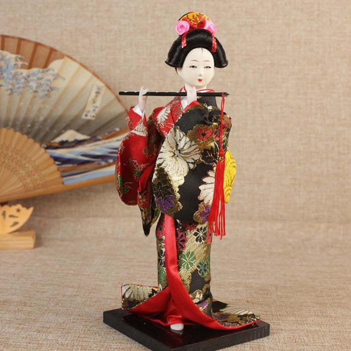 Patung Pajangan Boneka Geisha Jepang - Hiasan Dekorasi Elegan untuk Rumah, Kamar, atau Kantor, Koleksi Budaya Jepang yang Indah dan Artistik