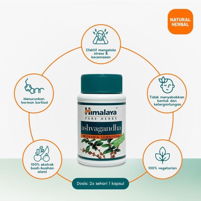 Himalaya Ashwagandha - Suplemen Herbal untuk Mengurangi Stres dan Meningkatkan Energi Tubuh, Mendukung Kesehatan