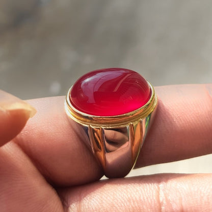 cincin batu akik red baron kualitas super garansi naturalCincin Batu Akik Red Baron Kualitas Super Garansi Natural - Cincin Eksklusif dengan Batu Akik Red Baron Asli dan Berkualitas Tinggi