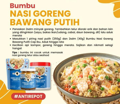 Bumbu Nasi Goreng Bawang Putih Cap Ibu - Bumbu Nasi Goreng Praktis dengan Rasa Gurih dan Aroma Bawang Putih yang Lezat