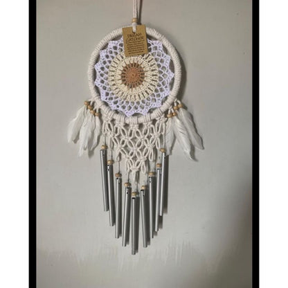 Wall Decor Hiasan Dinding Dream Catcher Macrame Sedang, Macrame Dreamcatcher Hiasan Rumah untuk Sentuhan Bohemian dan Estetik di Interior Anda