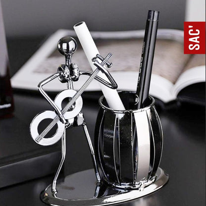 Tempat Pen Pena Pulpen Pensil Alat Tulis Kantor Pen Holder Ornament Dekorasi Meja Besi Logam Iron Metal Stationery Organizer Souvenir Suvenir Gift Hadiah Kado