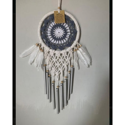 Wall Decor Hiasan Dinding Dream Catcher Macrame Sedang, Macrame Dreamcatcher Hiasan Rumah untuk Sentuhan Bohemian dan Estetik di Interior Anda