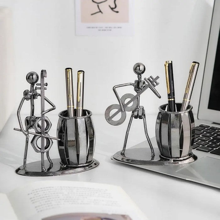 Tempat Pen Pena Pulpen Pensil Alat Tulis Kantor Pen Holder Ornament Dekorasi Meja Besi Logam Iron Metal Stationery Organizer Souvenir Suvenir Gift Hadiah Kado