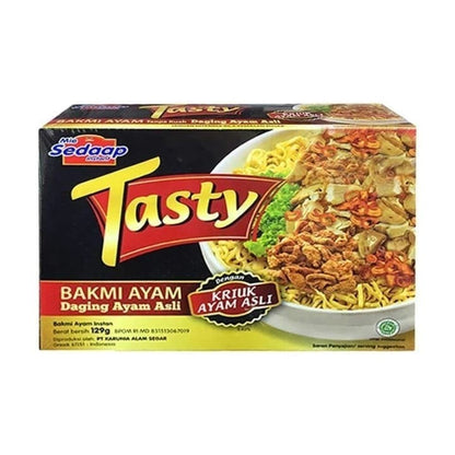 Sedaap Tasty Mie Instan Bakmi Ayam Bag 129 gr, Mi Instan Premium dengan Rasa Gurih dan Tekstur Kenyal Ala Bakmi Ayam Restoran