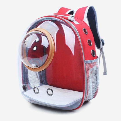 Pet Carrier Astronot Full Transparan untuk Anjing dan Kucing - Tas Pembawa Hewan Peliharaan dengan Desain Unik dan Nyaman, Aman, dan Stylish