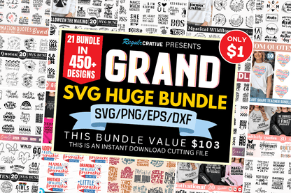 Grand Mega SVG Quotes Bundle - Ultimate Digital Resource for Creative Projects with 500+ Inspiring Designs & Premium Features