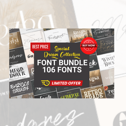 Special Dream Font Bundle - A Curated Collection of Unique and Premium Digital Fonts for Creative Projects