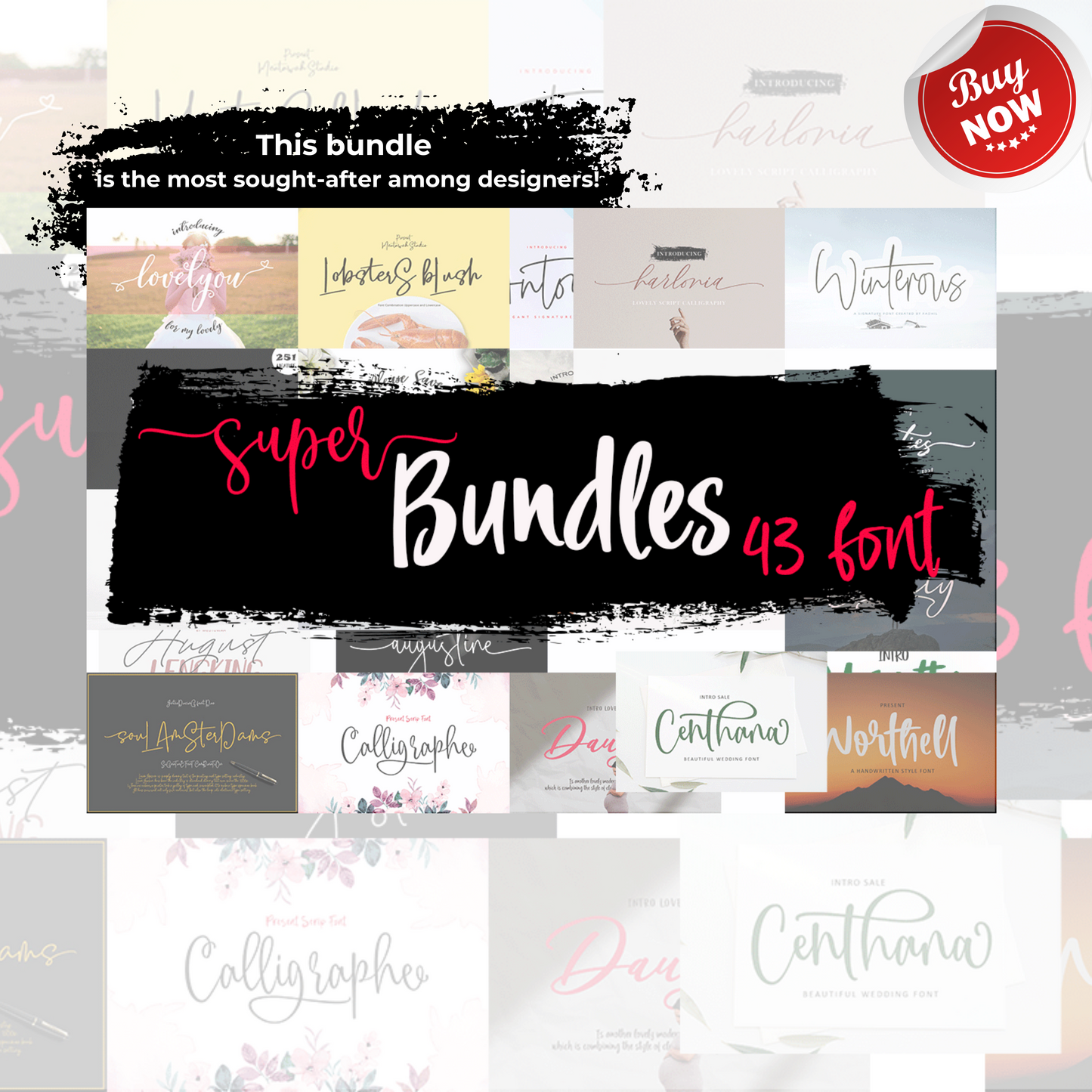 Super All Font Bundle Digital Product-Complete Collection of Premium Fonts for Designers and Creatives Worldwide