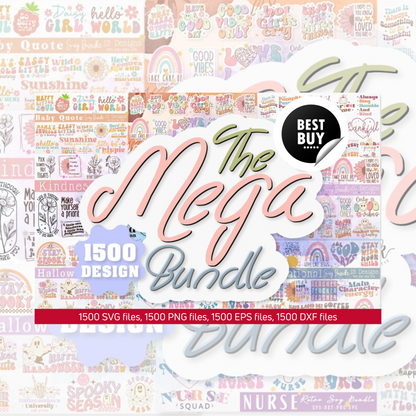 The Mega Craft Bundle-A Must-Have Collection of Premium Digital Designs for Crafters & Creatives at Unbeatable Value