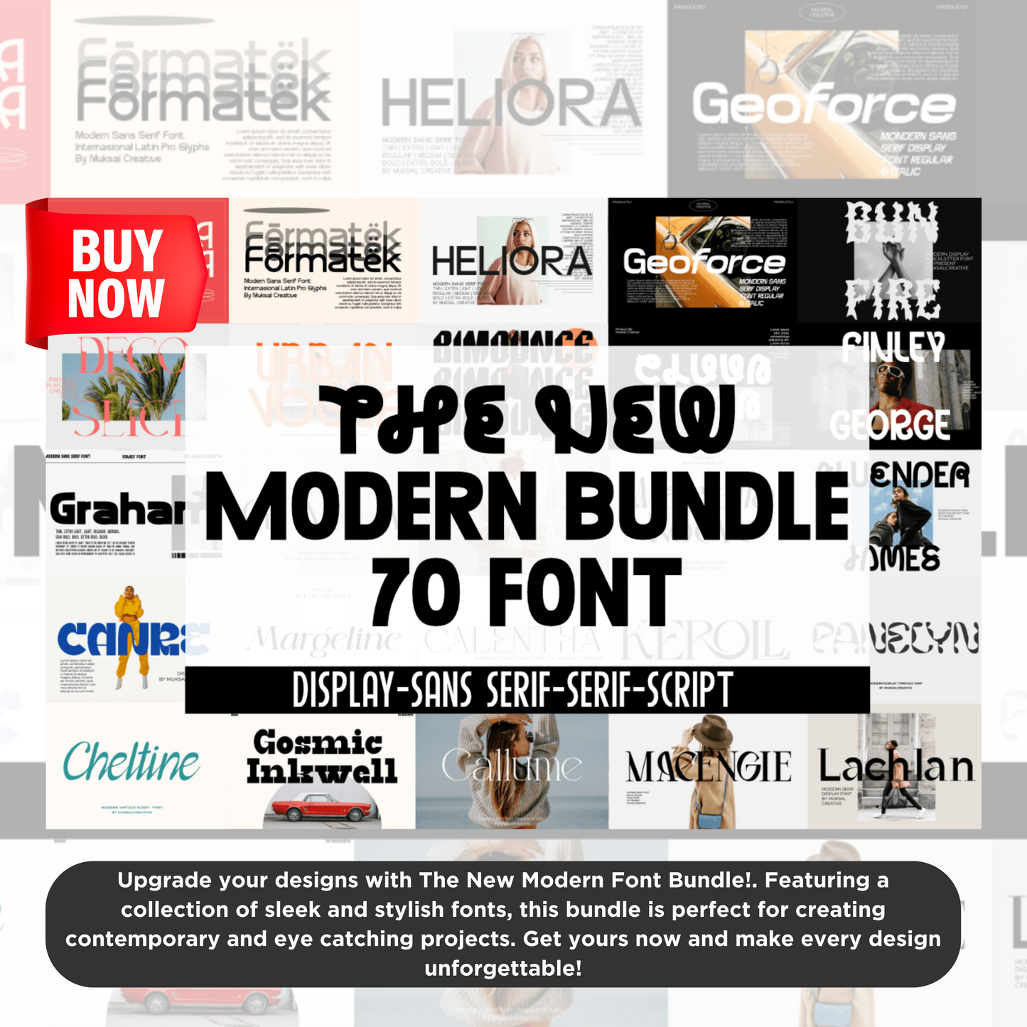 The New Modern Font Bundle - A Premium Collection of Stylish- Versatile And Elegant Fonts for Creative Projects