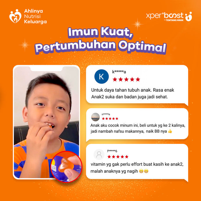 Expert Boost - Gummy Vitamin D untuk Anak dan Dewasa, Suplemen Lezat dengan Nutrisi untuk Mendukung Kesehatan Tulang dan Imun