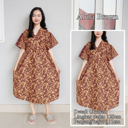 Daster JUMBO Wanita / Dress HEM Tali LD Motif - Daster Jumbo Nyaman dengan Motif Menarik, Tali dan Desain Modis untuk Wanita