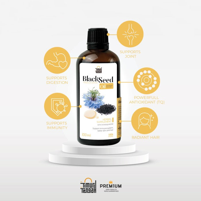 Pure Blackseeds Oil Minyak Habbatussauda Premium Quality - 100% Murni untuk Kesehatan dan Kecantikan