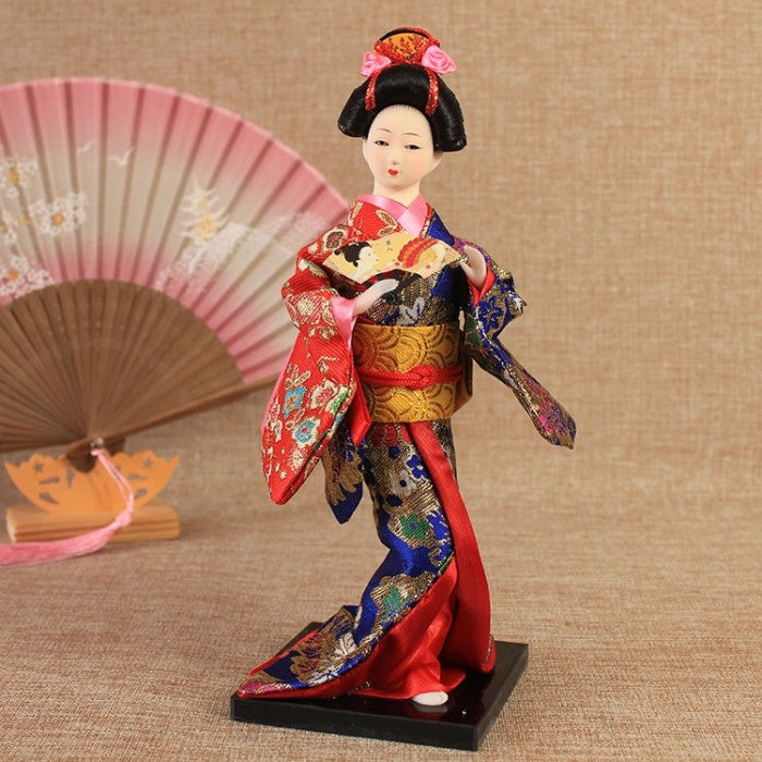 Patung Pajangan Boneka Geisha Jepang - Hiasan Dekorasi Elegan untuk Rumah, Kamar, atau Kantor, Koleksi Budaya Jepang yang Indah dan Artistik