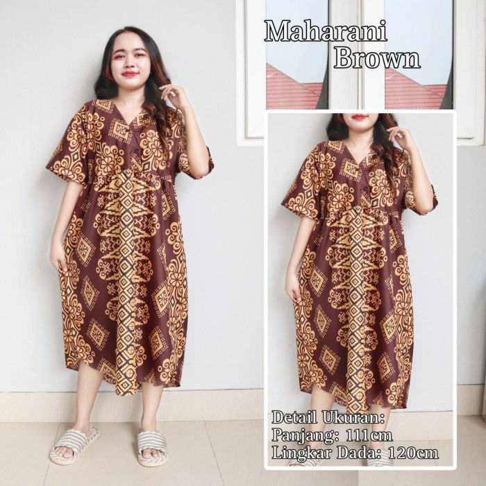 Daster JUMBO Wanita / Dress HEM Tali LD Motif - Daster Jumbo Nyaman dengan Motif Menarik, Tali dan Desain Modis untuk Wanita