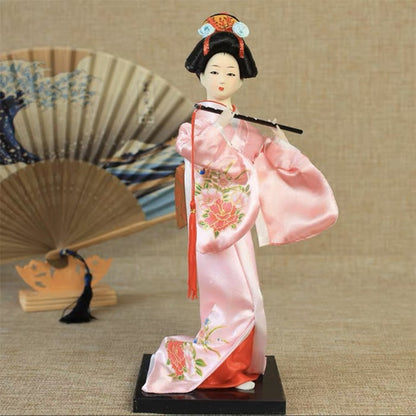 Patung Pajangan Boneka Geisha Jepang - Hiasan Dekorasi Elegan untuk Rumah, Kamar, atau Kantor, Koleksi Budaya Jepang yang Indah dan Artistik