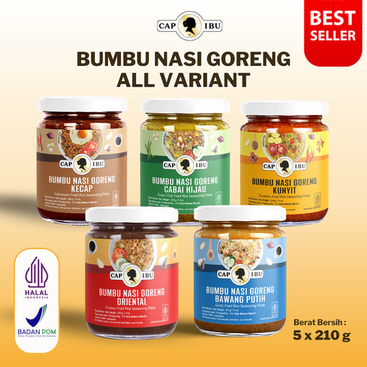 CAP IBU Bumbu Nasi Goreng All Variants - Bumbu Praktis dengan Beragam Rasa Lezat untuk Nasi Goreng Nikmat Setiap Saat