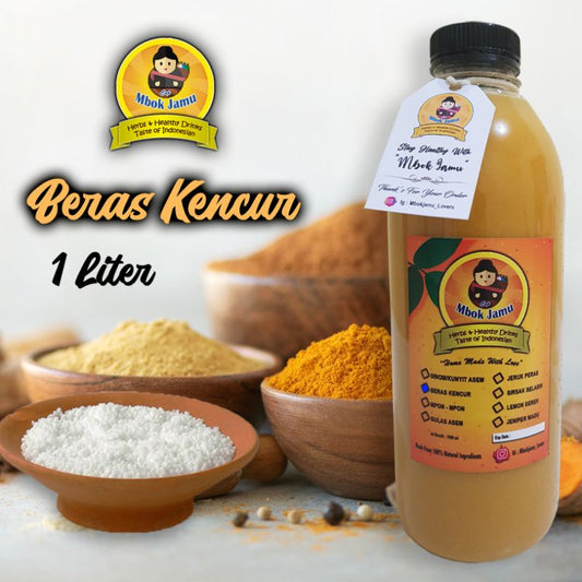 Jamu Beras Kencur Halal MUI - Minuman Herbal Tradisional yang Segar, Alami, dan Bersertifikat Halal