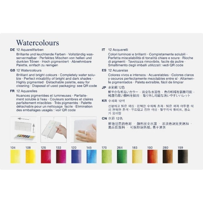 Faber-Castell Solid Watercolour - Set Cat Air Padat Berkualitas Tinggi untuk Lukisan dan Seni, Tersedia dalam Berbagai Warna