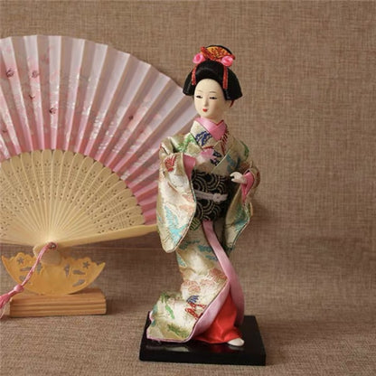 Patung Pajangan Boneka Geisha Jepang - Hiasan Dekorasi Elegan untuk Rumah, Kamar, atau Kantor, Koleksi Budaya Jepang yang Indah dan Artistik