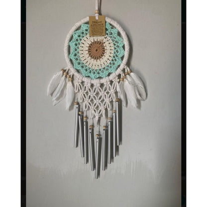 Wall Decor Hiasan Dinding Dream Catcher Macrame Sedang, Macrame Dreamcatcher Hiasan Rumah untuk Sentuhan Bohemian dan Estetik di Interior Anda