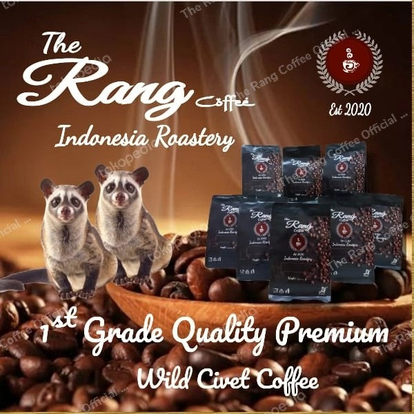 The Rang Luwak Coffee – Wild Civet Coffee, 100% Authentic and Premium, Specialty Roasted Beans from Indonesia