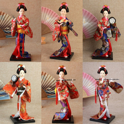 Patung Pajangan Boneka Geisha Jepang - Hiasan Dekorasi Elegan untuk Rumah, Kamar, atau Kantor, Koleksi Budaya Jepang yang Indah dan Artistik