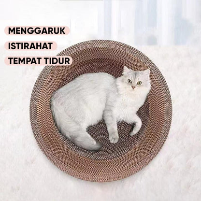 Papan Garuk Kucing Anjing Anabul Multifungsi - Cat Scratcher Cakaran Tempat Tidur untuk Hewan Peliharaan, Solusi Praktis untuk Perawatan dan Hiburan Kucing & Anjing