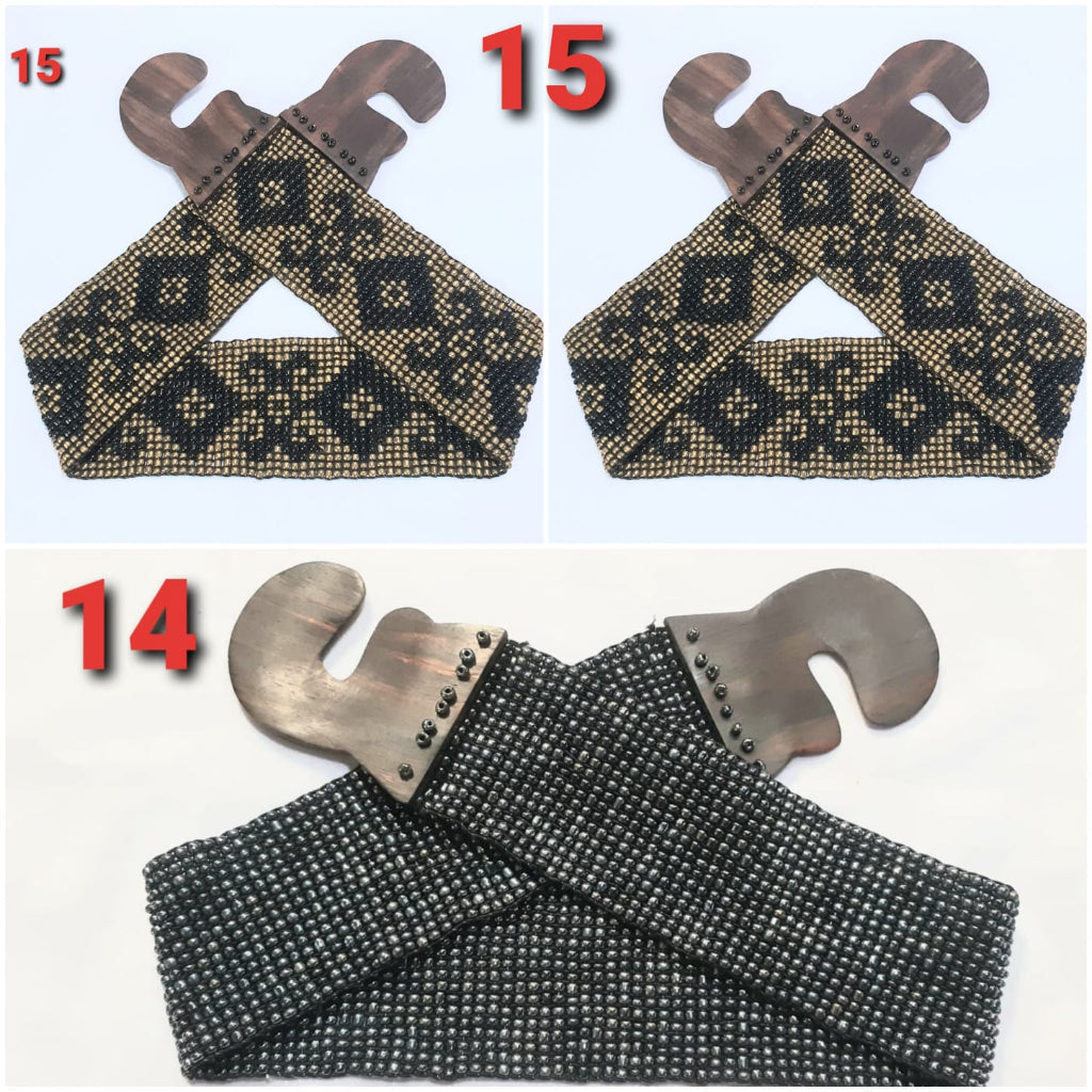 Ikat Pinggang Sabuk Wanita Manik-manik Handmade Etnik - Aksesori Fashion Unik dan Berwarna untuk Tampilan Stylish dan Bohemian