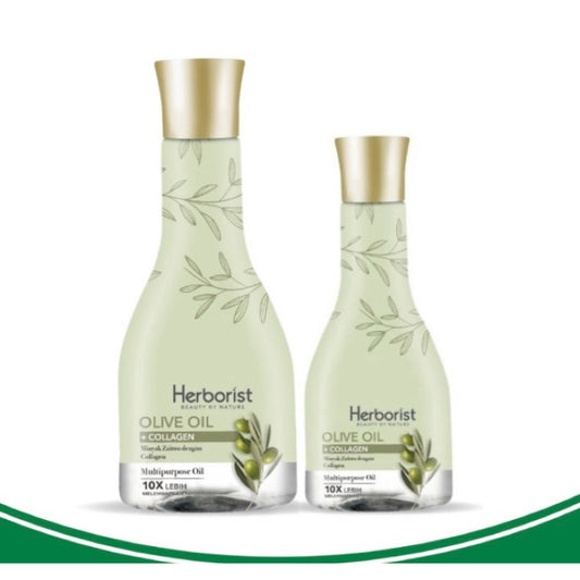 Herborist Olive Oil + Collagen, Minyak Zaitun untuk Melembapkan Kulit dan Menjaga Elastisitas dengan Nutrisi Alami