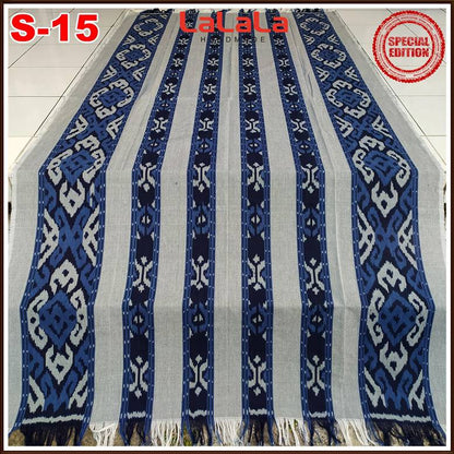 Kain Tenun Ikat Blanket Etnik Asli Troso Jepara Indonesia, Handmade Berkualitas Tinggi untuk Dekorasi dan Fashion