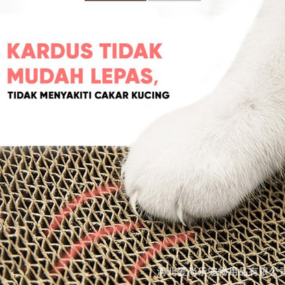 Papan Garuk Kucing Anjing Anabul Multifungsi - Cat Scratcher Cakaran Tempat Tidur untuk Hewan Peliharaan, Solusi Praktis untuk Perawatan dan Hiburan Kucing & Anjing