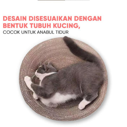 Papan Garuk Kucing Anjing Anabul Multifungsi - Cat Scratcher Cakaran Tempat Tidur untuk Hewan Peliharaan, Solusi Praktis untuk Perawatan dan Hiburan Kucing & Anjing