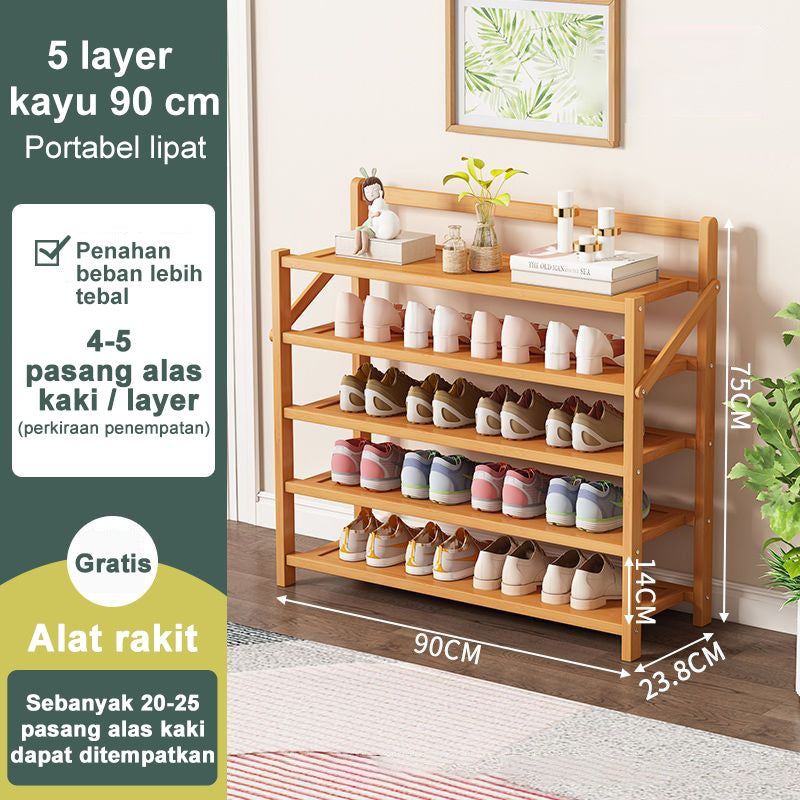 Rak Sepatu dan Sandal Serbaguna Minimalis - Rak Penyimpanan Multifungsi untuk Ruang Tamu, Kamar Tidur, dan Area Rumah Lainnya