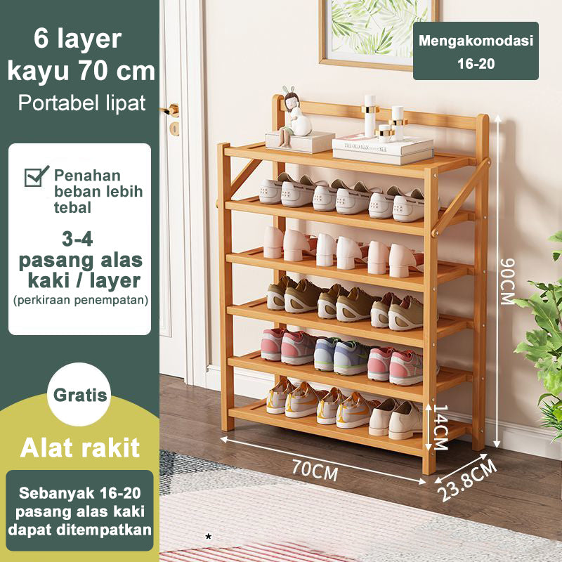 Rak Sepatu dan Sandal Serbaguna Minimalis - Rak Penyimpanan Multifungsi untuk Ruang Tamu, Kamar Tidur, dan Area Rumah Lainnya