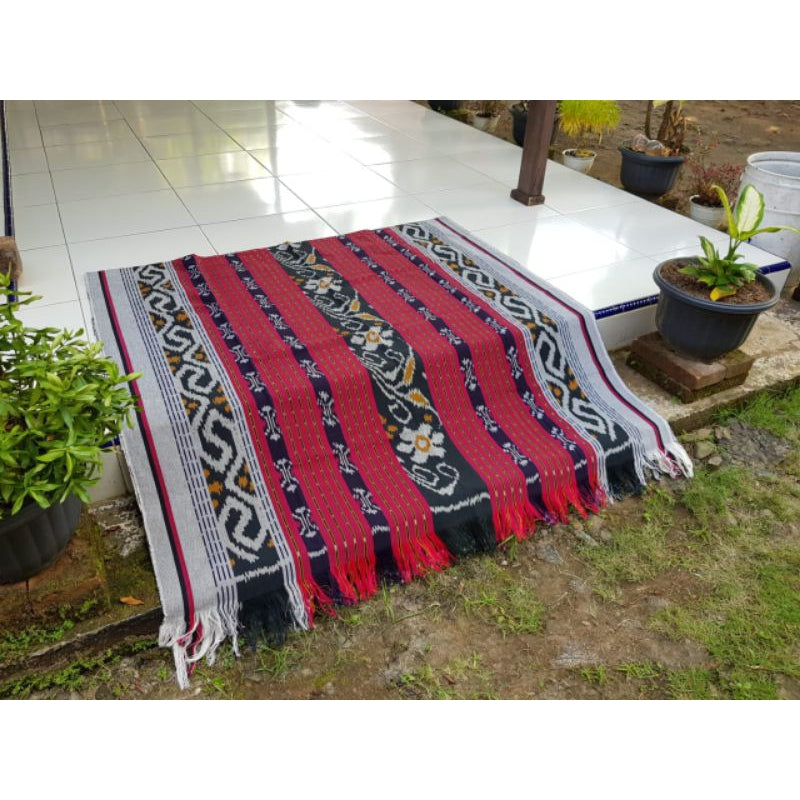 Kain Tenun Ikat Blanket Etnik Motif Khas Lombok, Sumba, Toraja, Flores NTT, dan Jepara - Kain Tradisional untuk Dekorasi Rumah atau Pakaian Etnik