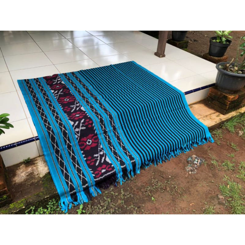 Kain Tenun Ikat Blanket Etnik Motif Khas Lombok, Sumba, Toraja, Flores NTT, dan Jepara - Kain Tradisional untuk Dekorasi Rumah atau Pakaian Etnik