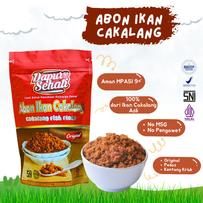 Premium Abon Ikan Tuna, Cakalang, dan Lele Dapur, Lezat dan Gurih, Cocok untuk Pelengkap Hidangan dan Camilan Sehat