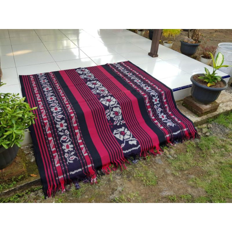 Kain Tenun Ikat Blanket Etnik Motif Khas Lombok, Sumba, Toraja, Flores NTT, dan Jepara - Kain Tradisional untuk Dekorasi Rumah atau Pakaian Etnik